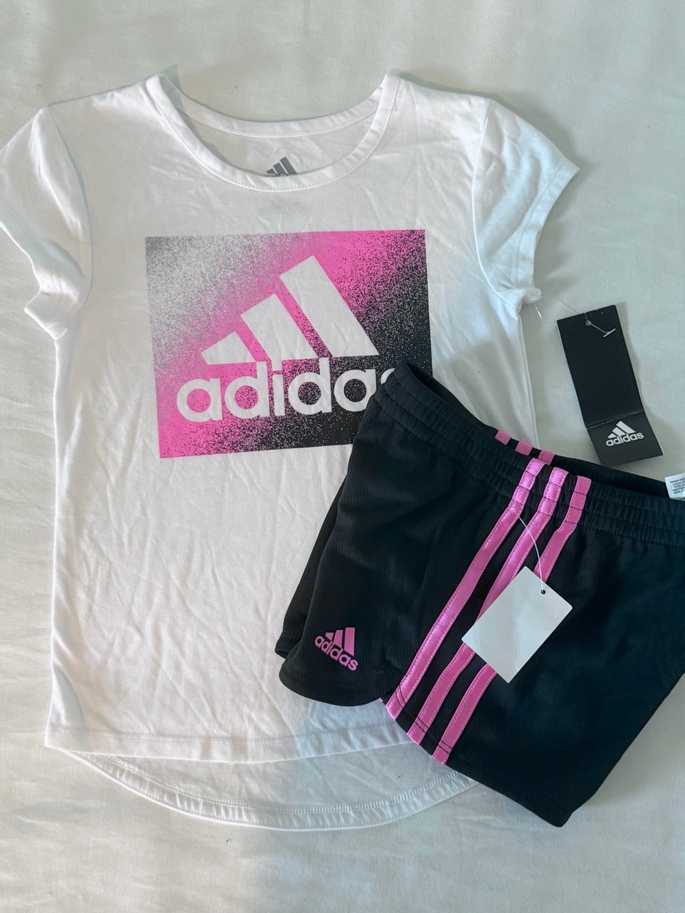 Adidas Girls Toddler 2pc Short Set- 5T